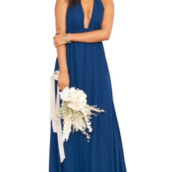 Formal Gown Blue Show Me Your MuMu NWT Luna Dress. Blue Size Xsmall - Picture 4 of 9